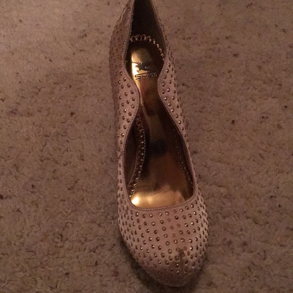 Bling tan heels - Picture 2 of 3